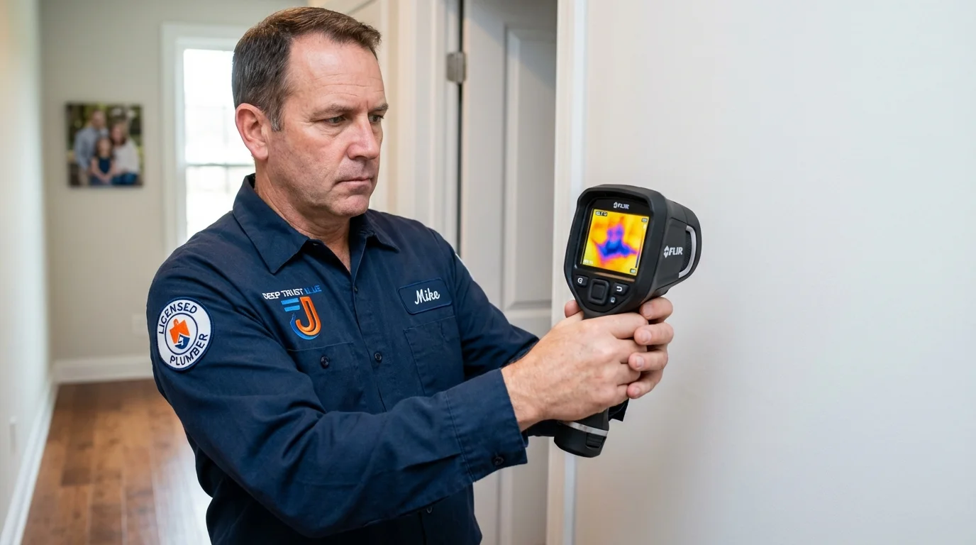 Thermal imaging leak detection by Johns Plumbing LLC in Emmetsburg